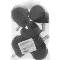 Колесо мебельное ТУНДРА для кресла, d=50 мм, со штоком М10х25 мм, набор 5 шт