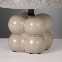 Лампа настольная "Бабл" 40Вт Е14 серый 18х18х26см Лампа настольная "Бабл" 40Вт Е14 серый 18х18х26см