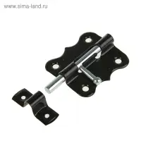 Задвижка дверная ЗД 007, 50 мм, черная