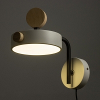 Бра с выключателем на проводе "Пиатти" LED 12Вт 4000К белый 15х26х16см