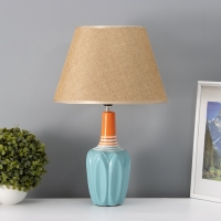 Настольная лампа с абажуром RISALUX &laquo;Аззуро&raquo;, Е27, 40 Вт, 30&times;30&times;45 см