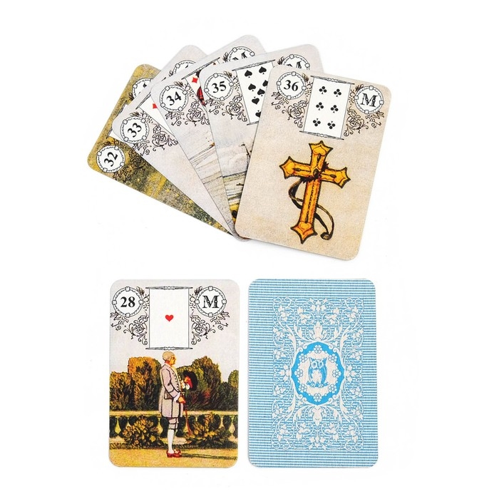 Карты гадальные Карты гадальные "Ленорман", 36 карт, с инструкцией, карта 5 х 7.5 см