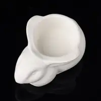 Подсвечник "Заяц" 9х6х4 см, натуральный, гипс