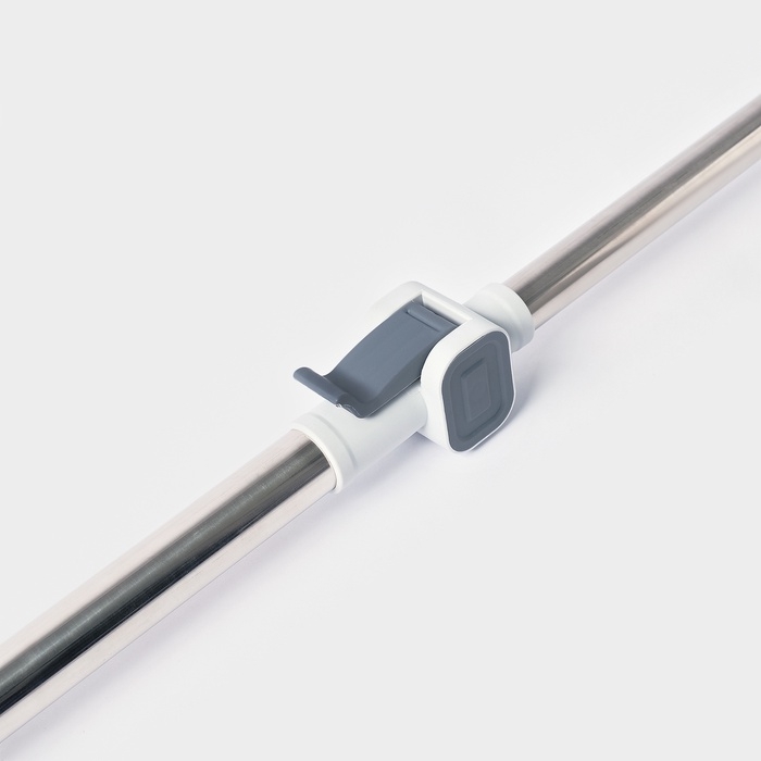 Оконная швабра с креплением на липучке 30х8 см, длина 103-145 см, 2 насадки, 45+180 поворот   107959