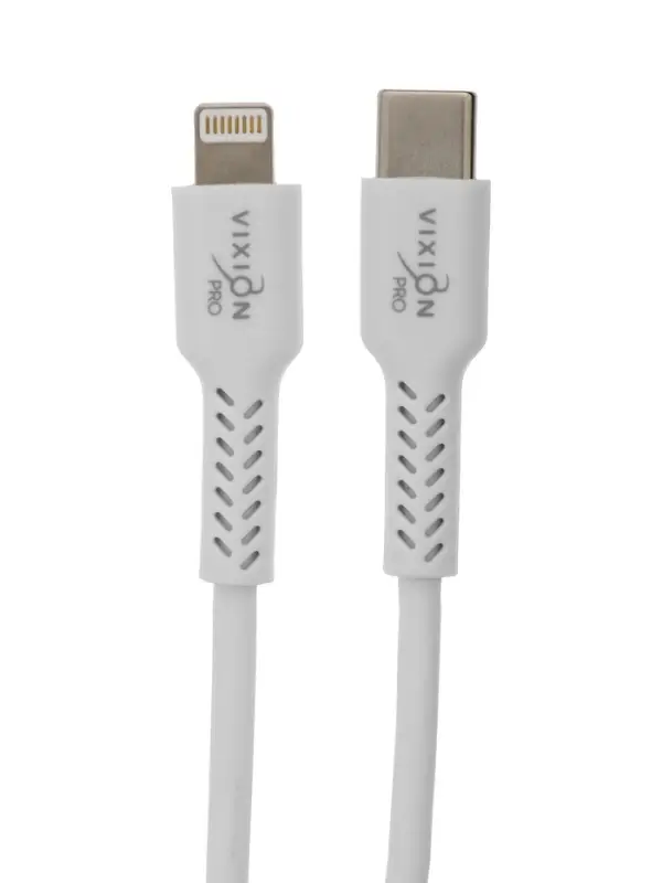 Кабель VIXION PRO VX-27i, Type-C - Lightning, 10 Вт, 1 м, белый