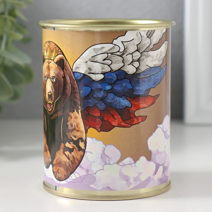 Подарочные носки в банке «Великая держава», (внутри носки мужские, цвет чёрный) Подарочные носки в банке «Великая держава», (внутри носки мужские, цвет чёрный)