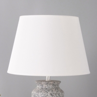 Настольная лампа "Хиро" 1х15Вт Е14 черный/белый 28х28х44см