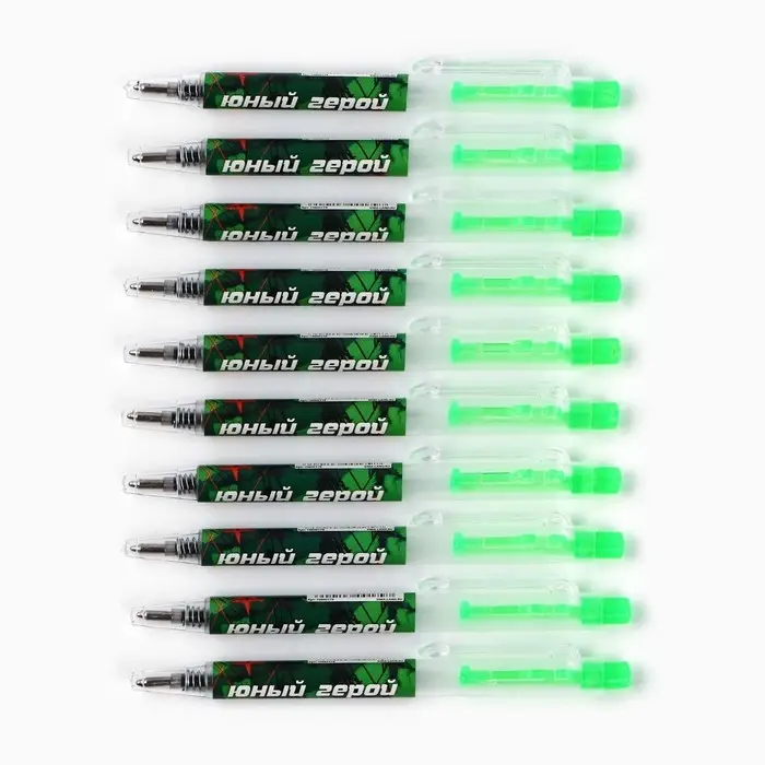 Ручка шариковая, мини автоматическая, синяя паста &laquo;Юный герой&raquo;