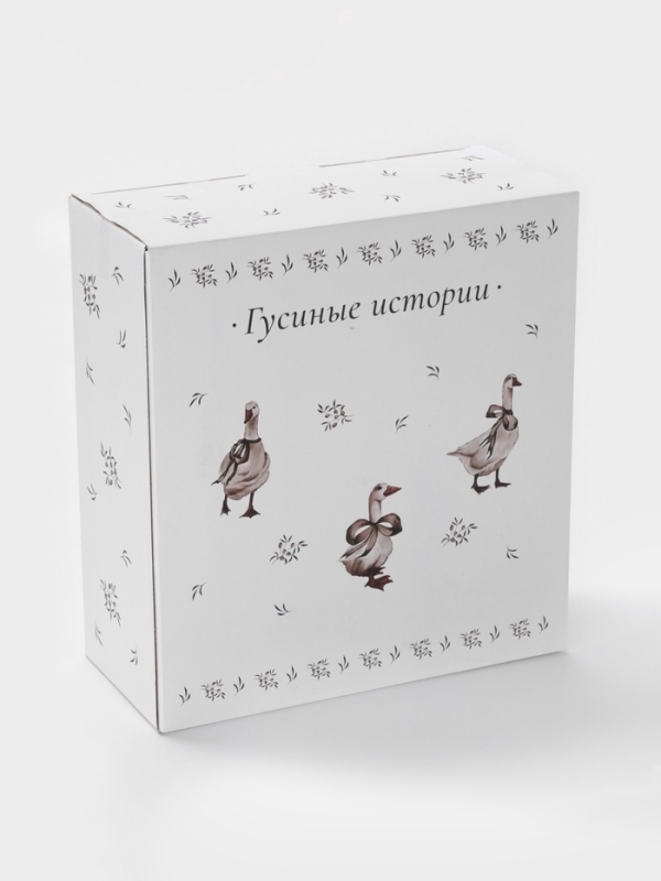 Блинница Доляна &laquo;Гуси&raquo; d=23, доломит, белая, серая