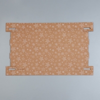 Коробка подарочная складная бурая, упаковка, &laquo;Звёзды&raquo;, 32 х 25 х 16 см