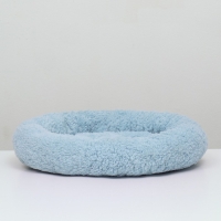 Лежанка для собак и кошек &laquo;Уют&raquo;, мягкий мех, 45 х 35 х 11 см, голубая