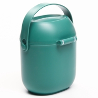 Контейнер для хранения детского питания Крошка Я, с ложкой 450 мл, зеленый