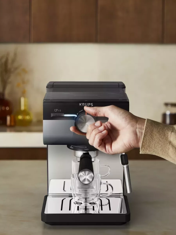 Рожковая кофеварка Authentic+ XP384G10, серый