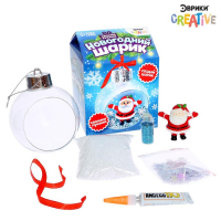 Набор для опытов &laquo;Новогодний шарик&raquo;, Дед Мороз, диаметр 7 см