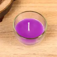 Свеча ароматическая в стакане "SCENTED CANDLE" 100 гр, лавандовые поля