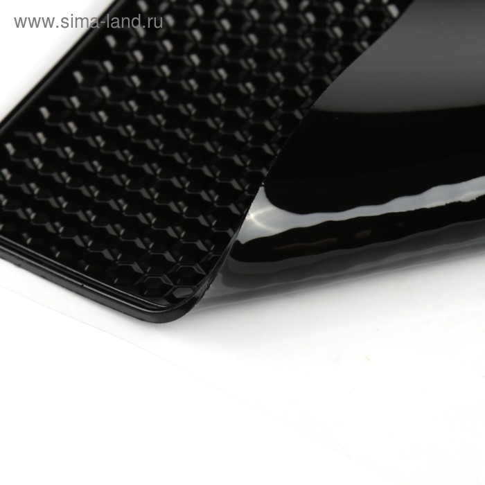 Коврик противоскользящий, мелкие соты, 18&times;12 см, черный