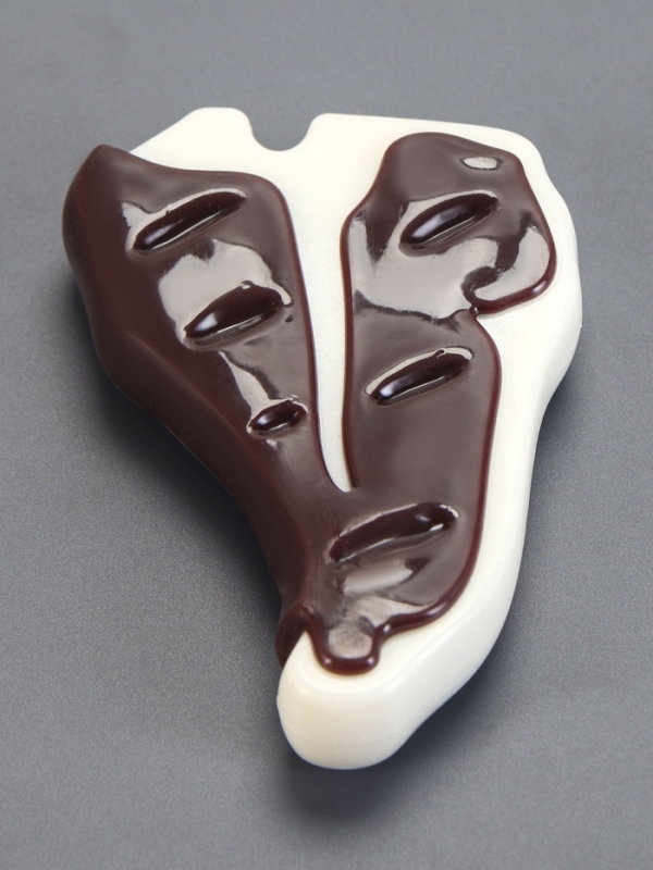 Игрушка для собак Игрушка для собак "Стейк" Пижон Premium, 10,5 см, TPR+нейлон, микс цветов