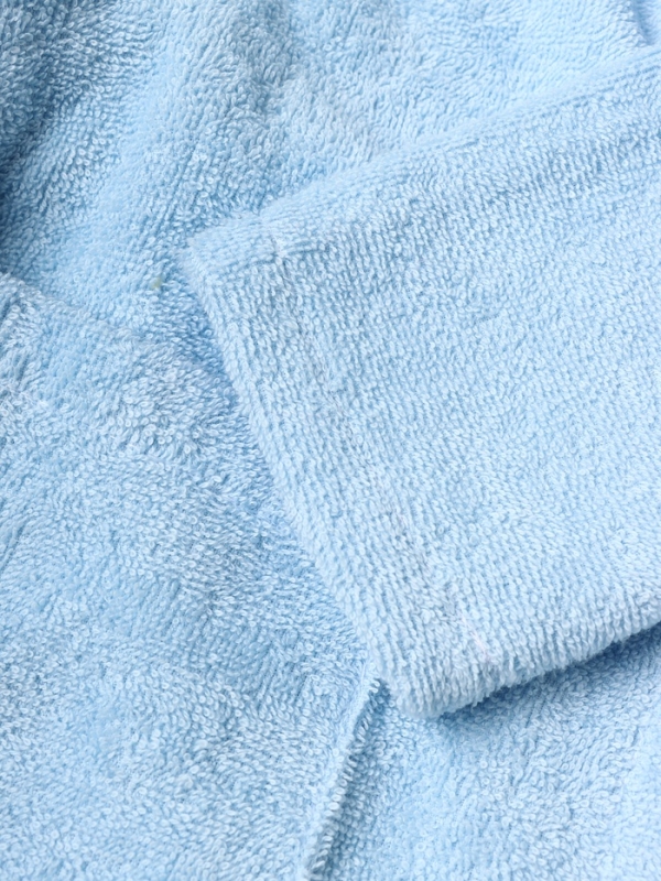 Халат махровый детский "Акула" р-р 30 (98-104 см), голубой