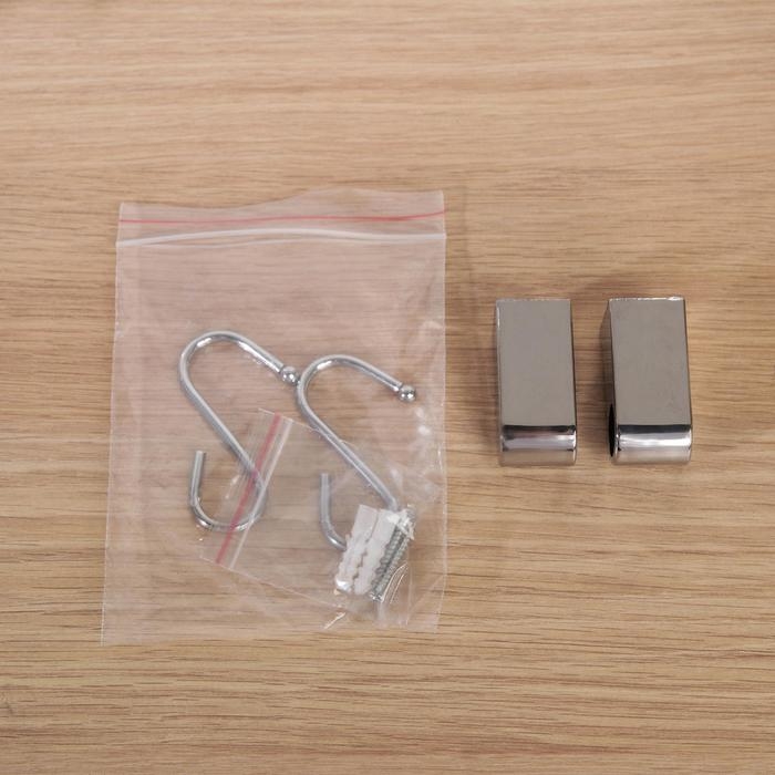 Рейлинговая система для кухни Tekno-tel, 6 предметов, цвет хром Рейлинговая система для кухни Tekno-tel, 6 предметов, цвет хром