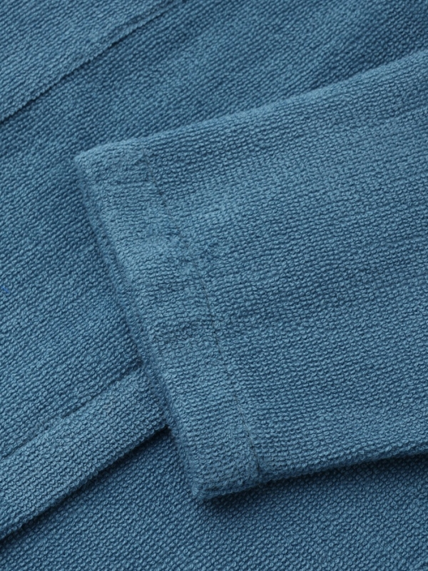 Халат детский Экономь и Я, цв. морская волна, р-р 34, 100% хл, 340 г/м2