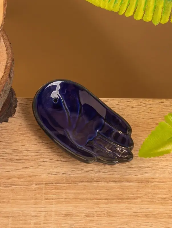 Подставка под благовония "Ладонь Будды" керамика, цв. МИКС, 10х6х2 см