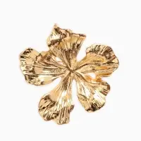 Брошь "Цветок лилии", цвет золото