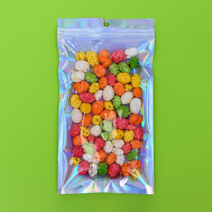 Пакет Zip-lock ПЭТ, иридисцентный, со сплошным окном, пл-й, еврослот 13 х 24 см набор 20шт