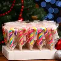 Карамель на палочке новогодняя "Трость мини", 15 г