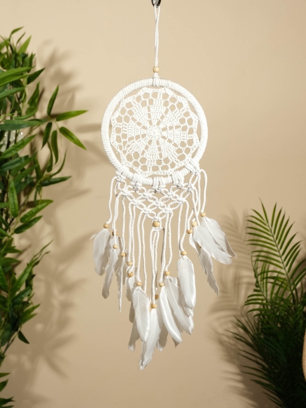 Ловец снов "Белый цветочек" 17х50 см.