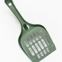 Лоток для кошек Фур-Мур 48&times;35.5 cм с высоким бортом + совок, Soft-touch, изумруд