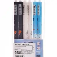 Ручка гелевая автомат СТИРАЕМЫЕ ЧЕРНИЛА, 0,5 мм, стержень синий, Космонавт МИКС