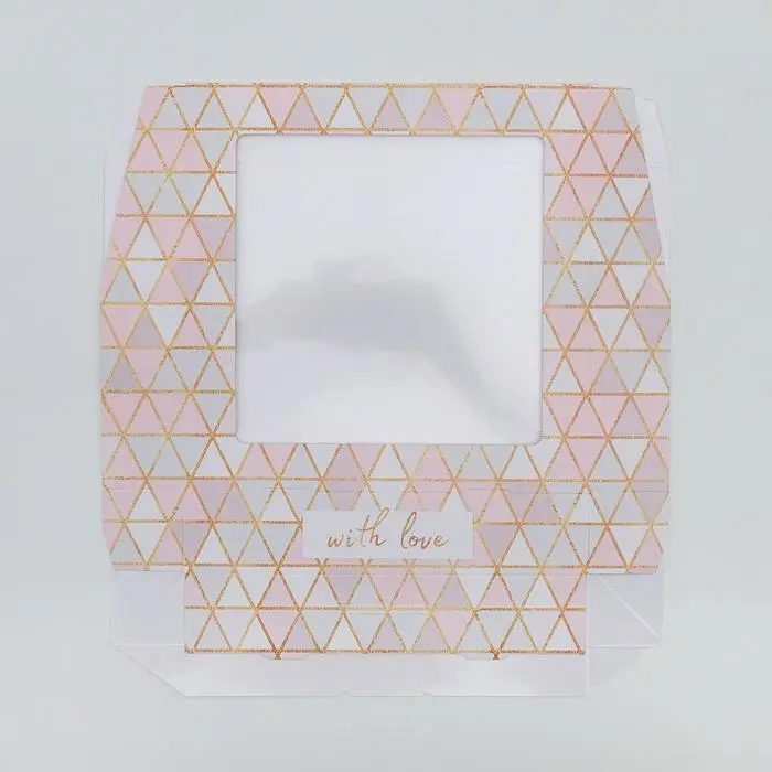 Кондитерская упаковка, коробка с ламинацией &laquo;Геометрия&raquo;, 20 х 20 х 4 см