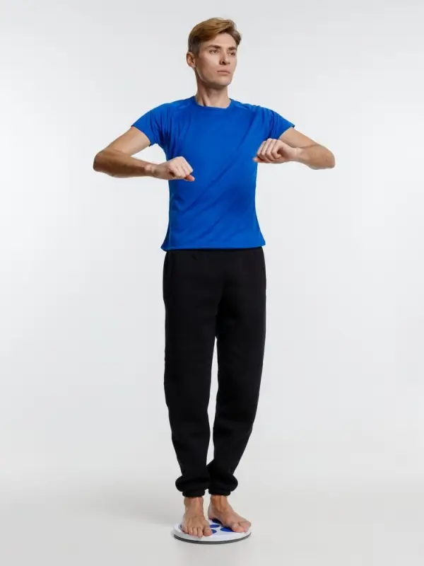 Диск здоровья вращающийся SpinTeam, белый с синим