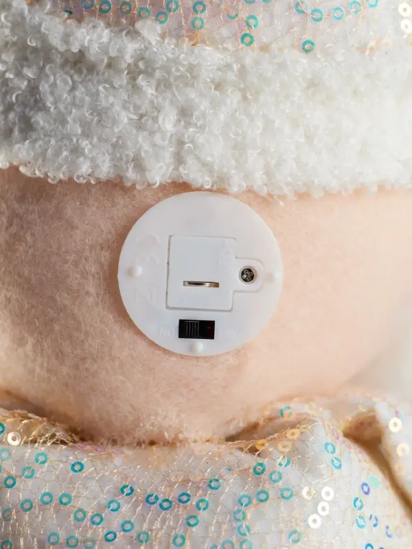 Фигура текстиль &laquo;Дед Мороз&raquo; 55-84 см, телеск-е ножки, 1LED, LR1130х3 (в компл.), Т/БЕЛЫЙ