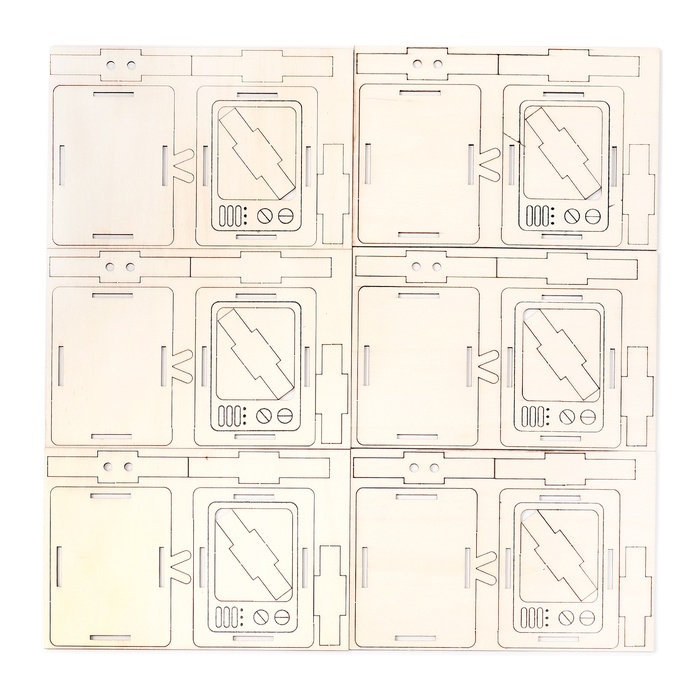 Эвркии талантов Набор для творчества Ретро гирлянда (телевизоры) 6 основ