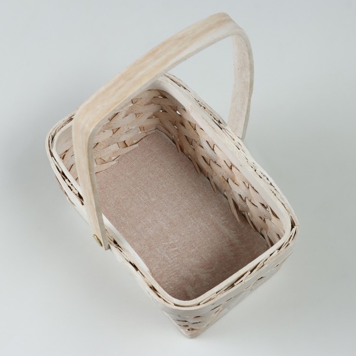 Корзина плетеная, 19,5 x 13 x H9,5/24 см, секвойя Корзина плетеная, 19,5 x 13 x H9,5/24 см, секвойя