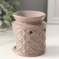 Аромалампа керамика "Крестики" серая 7х7х7,7 см Аромалампа керамика "Крестики" серая 7х7х7,7 см