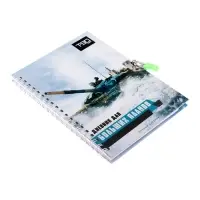 Записная книжка подарочная на замочке, А6, 45 листов, в линейку, "Танк"