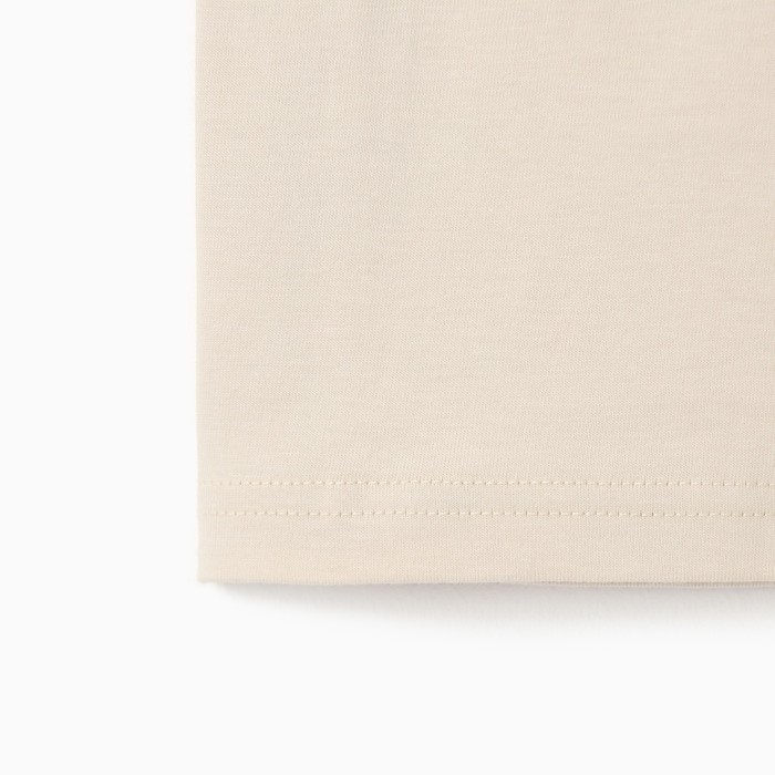 Футболка детская KAFTAN "Done", р. 34 (122-128 см), бежевый