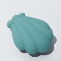 Расчёска массажная «Ракушка», 11×8.5 см, голубая Расчёска массажная «Ракушка», 11×8.5 см, голубая