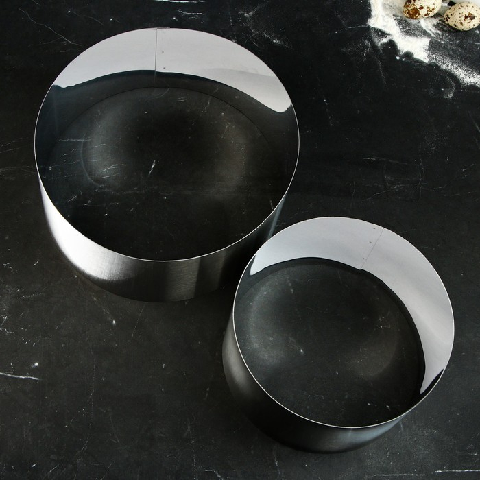 Набор форм для выпечки и выкладки &laquo;Круг&raquo;, d-20, h-12 см, 2 шт
