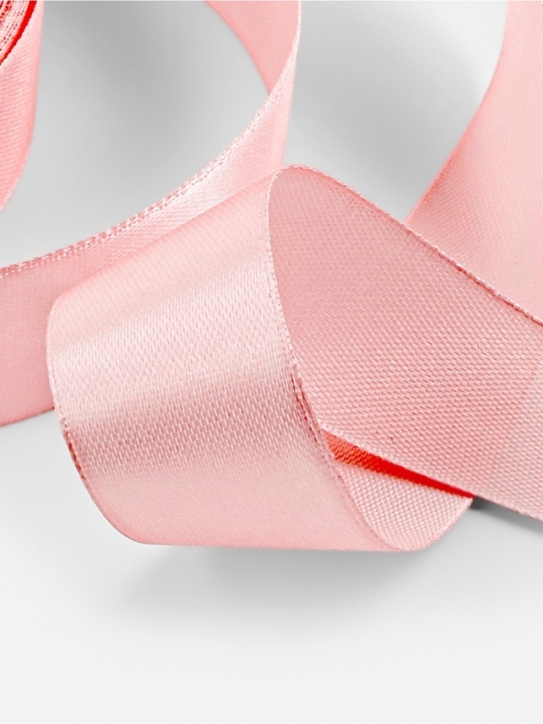 Лента атласная, 25 мм &times; 23&plusmn;1 м, розовая