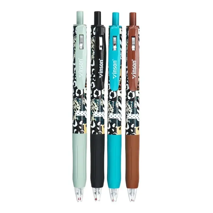 Ручка шариковая автоматическая 0.7 мм, Vinson, синяя масляная, резиновый держатель