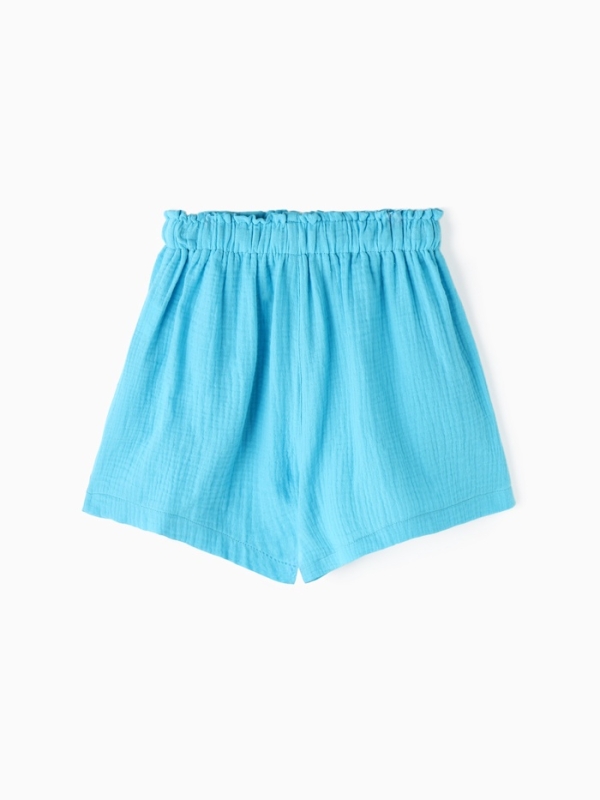 Шорты из муслина для девочек KAFTAN рост 158, голубой