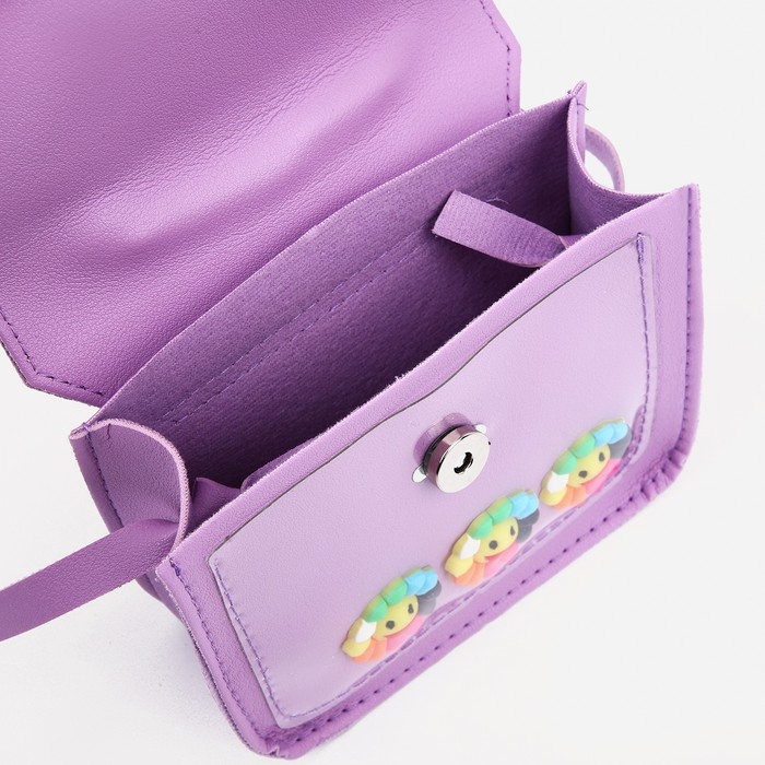 Сумка детская для девочки на магните, цвет сиреневый Сумка детская для девочки на магните, цвет сиреневый
