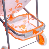 Коляска летняя для кукол &laquo;Лисички&raquo;, металлический каркас