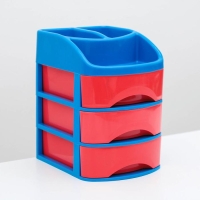 Мини-комод 3-х секционный с дополнительными отделениями &laquo;Минибокс-3&raquo;, цвет МИКС