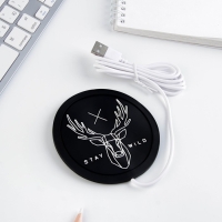 Подставка для кружки USB &laquo;Stay wild&raquo;, подогреватель, 10 &times; 10 см
