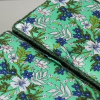 Шкатулка для рукоделия "Полевые цветы на зелёном" 19х26х14,5 см