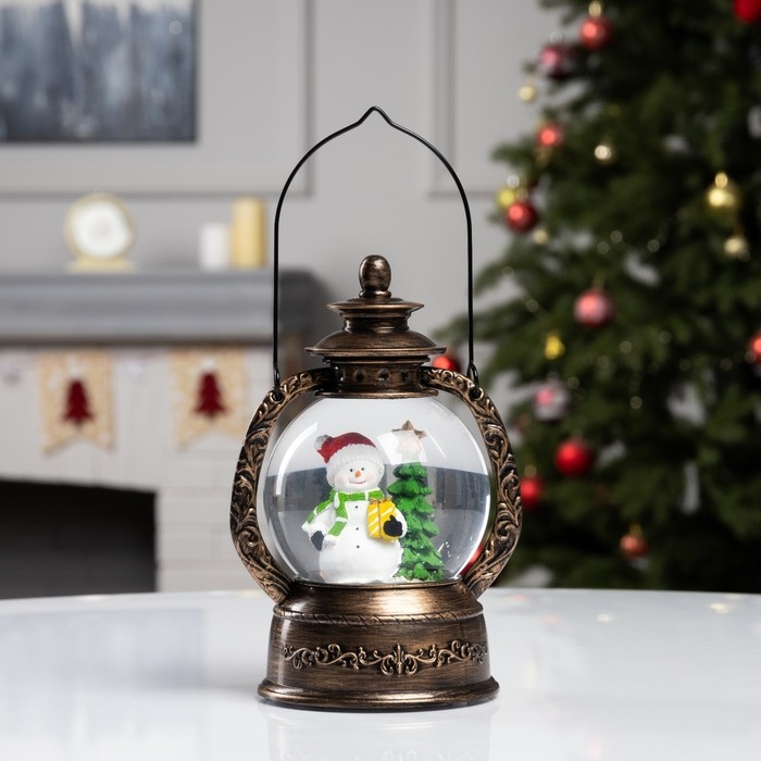 Фигура светодиодная "Снеговик" 20х14х11 см, батарейки ААx3 (не в комплекте), USB, свечение тёплое белое